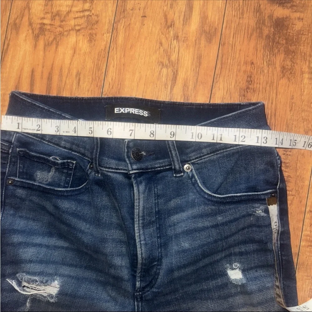 Express Ankle Legging High Rise Hyper Stretch Jeans Women’s Size 6R - Picture 4 of 10